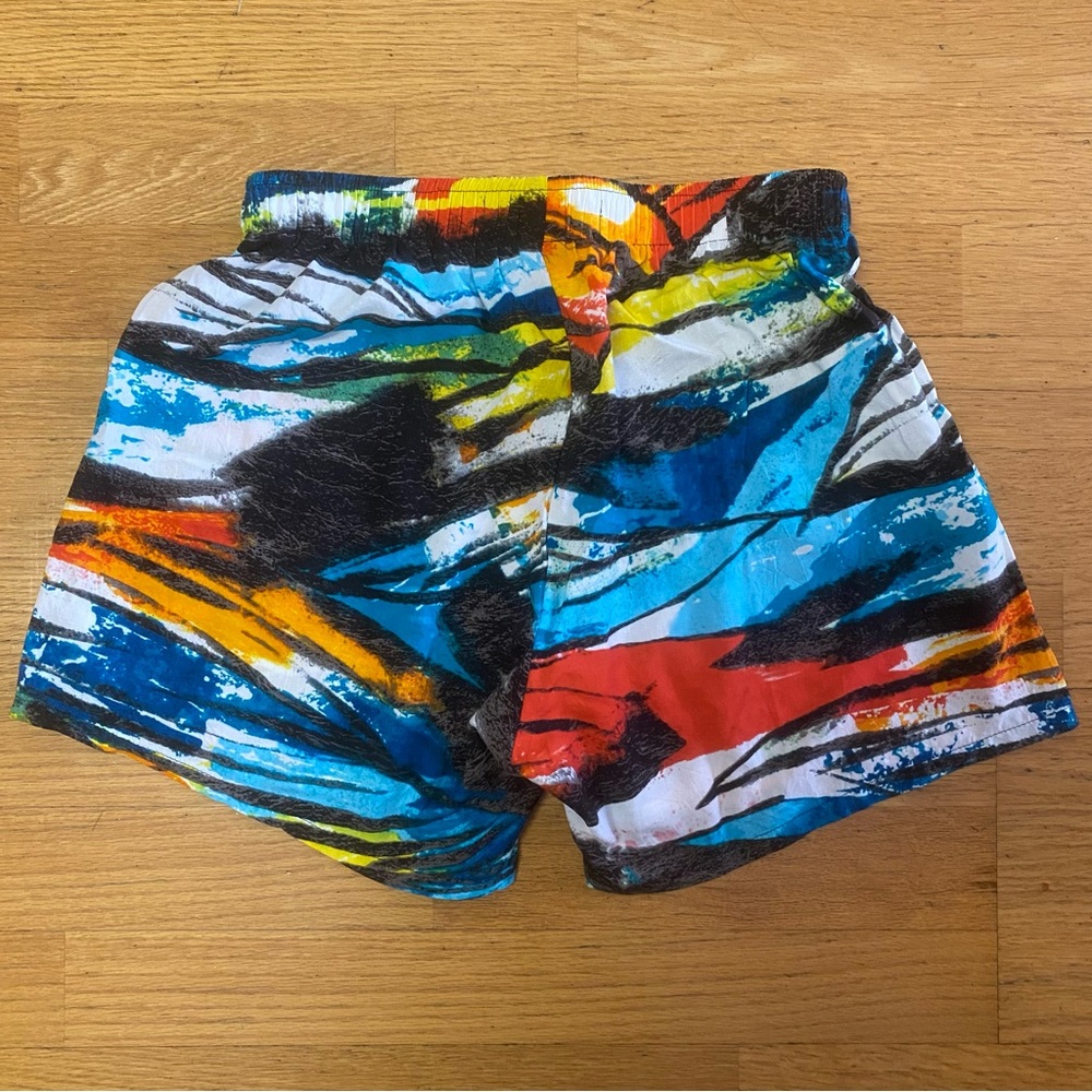Jams World Hawaii Vintage Blackjack Abstract Preppy Silky Art Pockets Sh…
